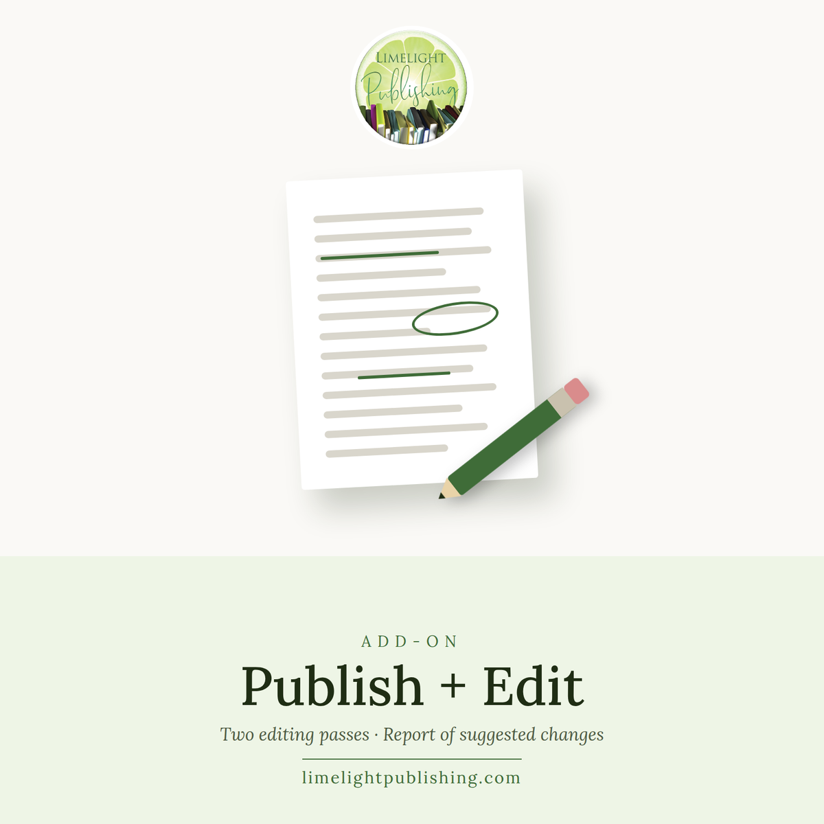 Publish + Edit editing add-on from Limelight Publishing