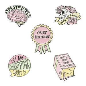 Overthinker Enamel Pins